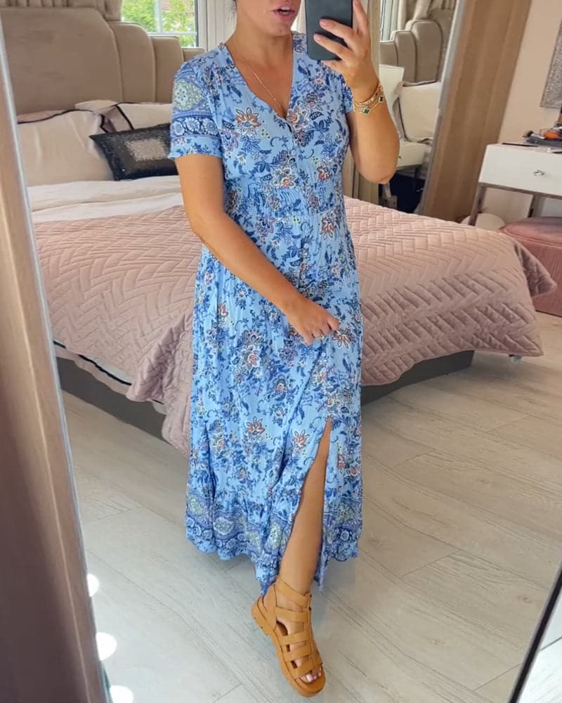 Hailee – Vestido Maxi Floral