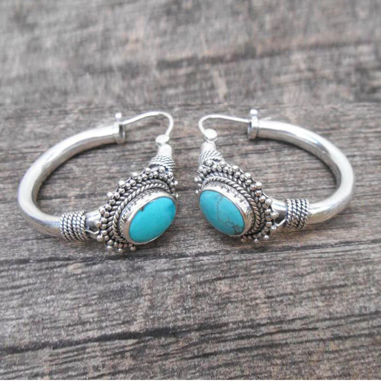VINTAGE TURQUESA™ | PENDIENTES ESTILO BOHEMIO