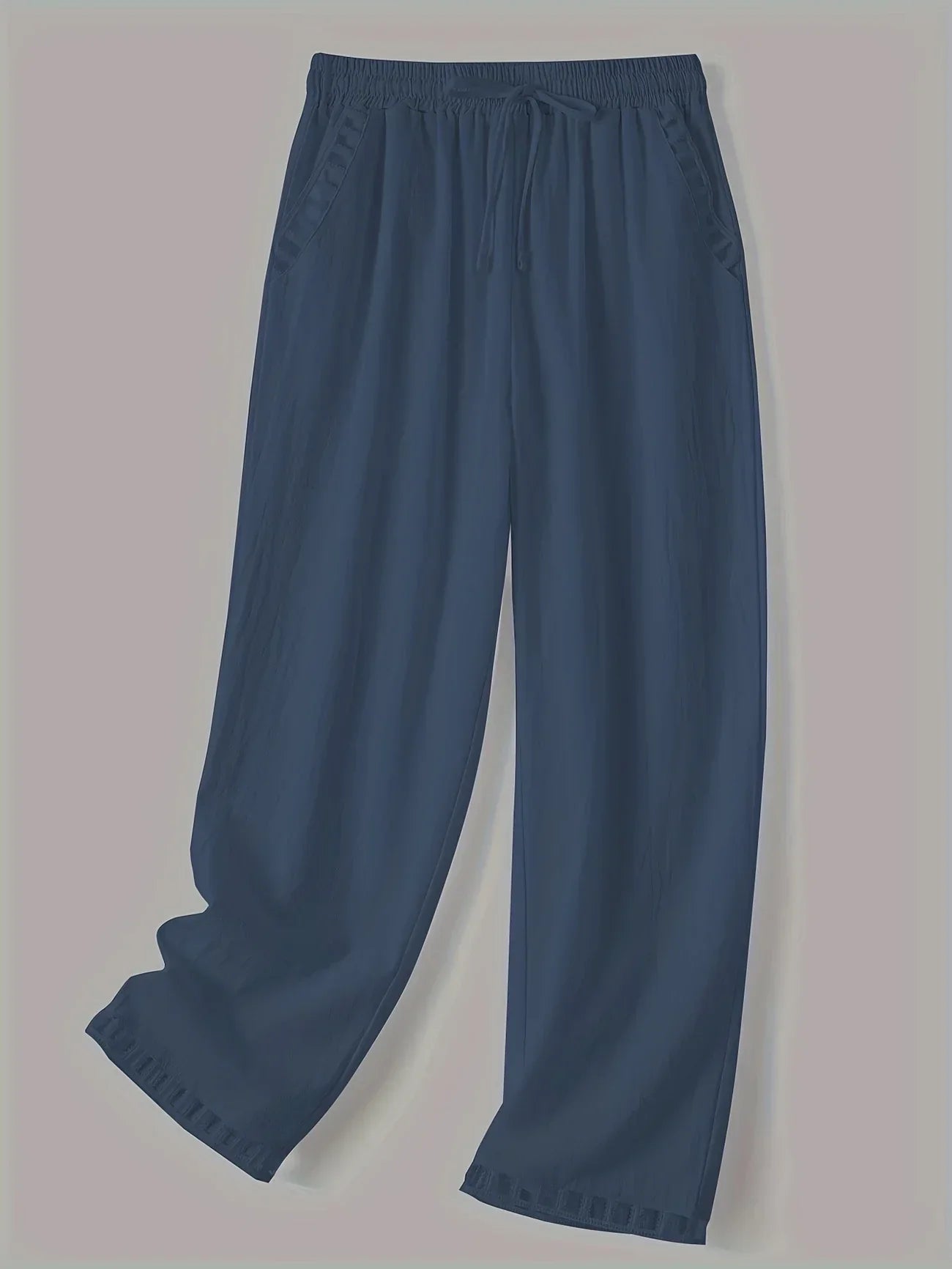 Clara – Pantalones Cropped con Ribete en Contraste