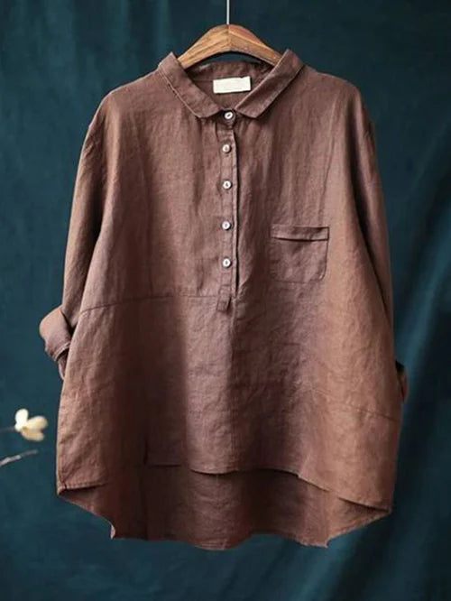 Rhea – Camisa de lino para mujer con estilo atemporal
