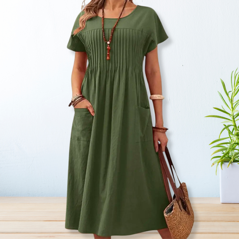 DAFFNE – VESTIDO LARGO CON BOLSILLOS