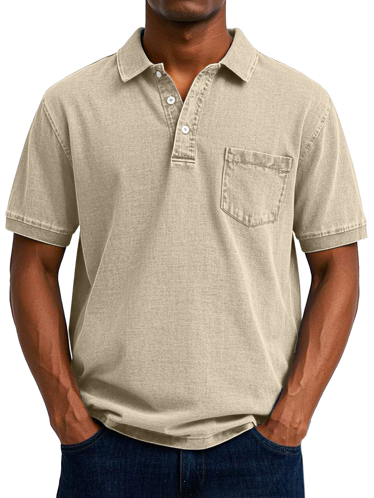 William – Polo Casual con Estilo Vintage para Hombre