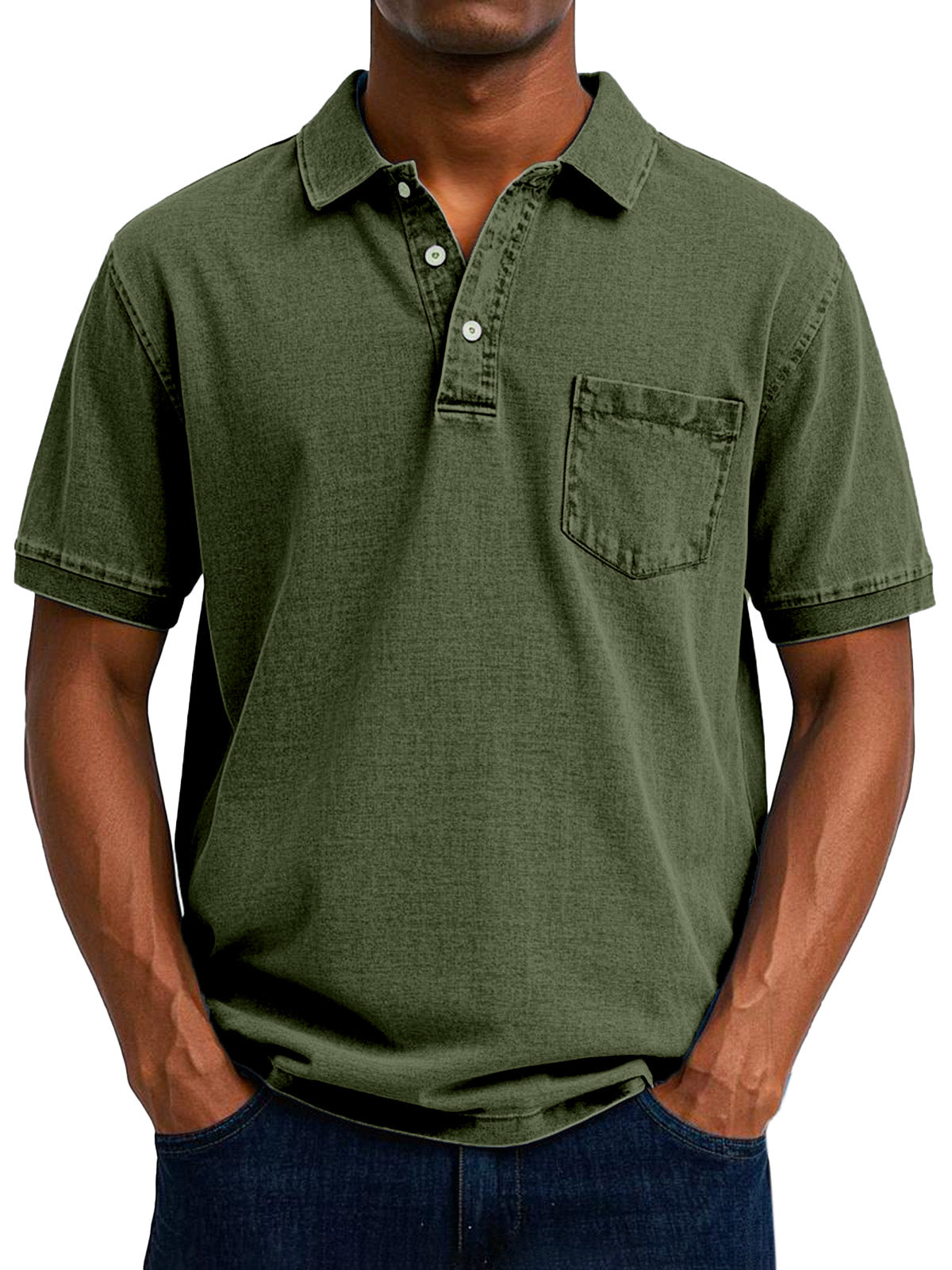 William – Polo Casual con Estilo Vintage para Hombre