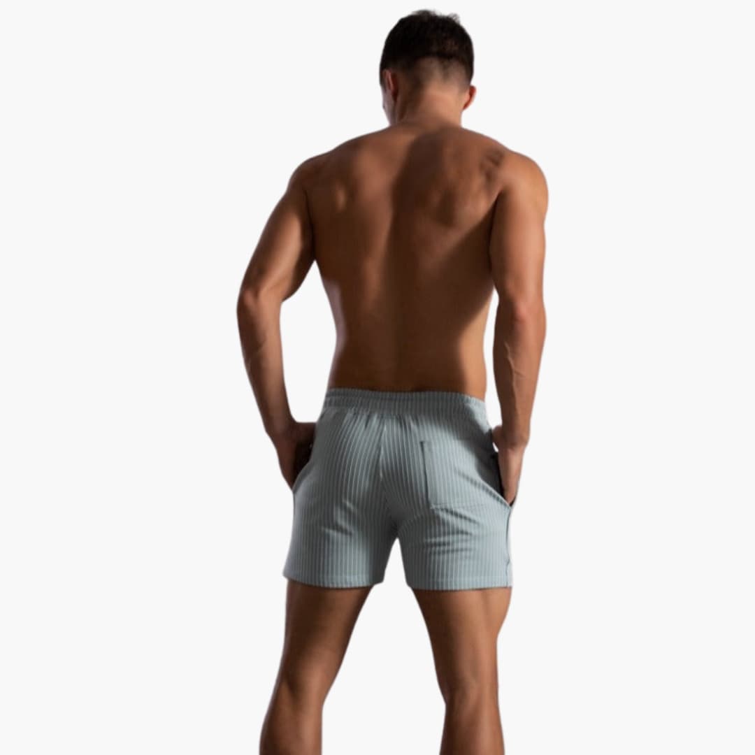 Shorts de Rayas con Cordón – Para Hombre con Estilo de Verano