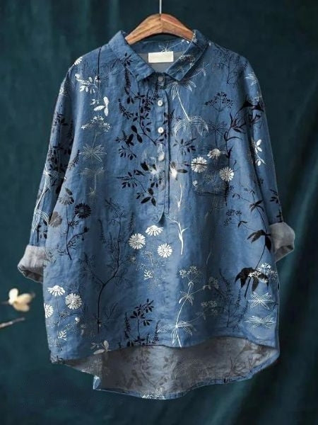 Lily – Blusa con estampado floral y corte favorecedor