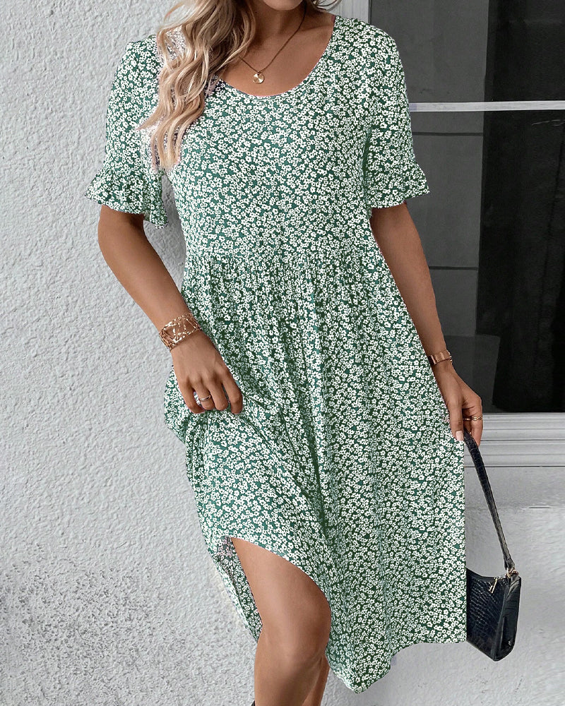 Fleur – Vestido midi floral elegante para mujer