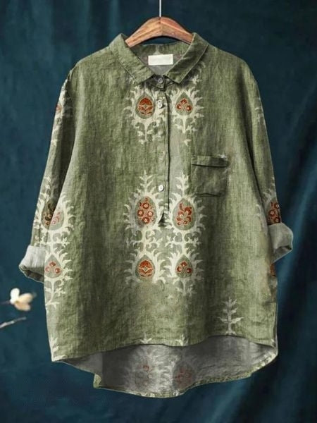 Lily – Blusa con estampado floral y corte favorecedor