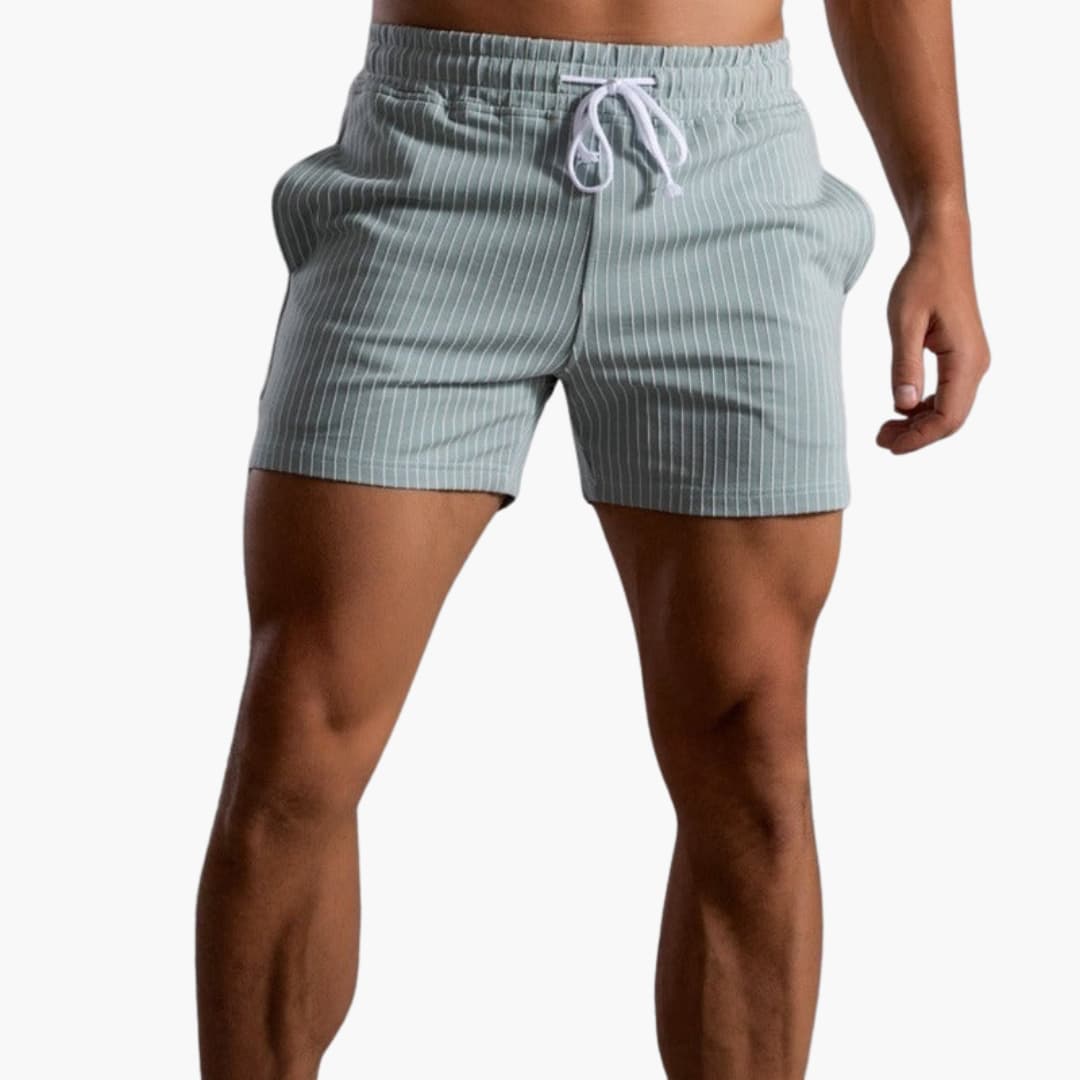 Shorts de Rayas con Cordón – Para Hombre con Estilo de Verano