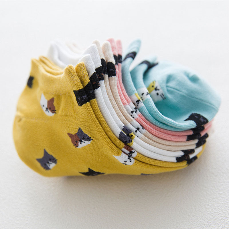 Tiny Cat™ – Pack de 5 calcetines tobilleros