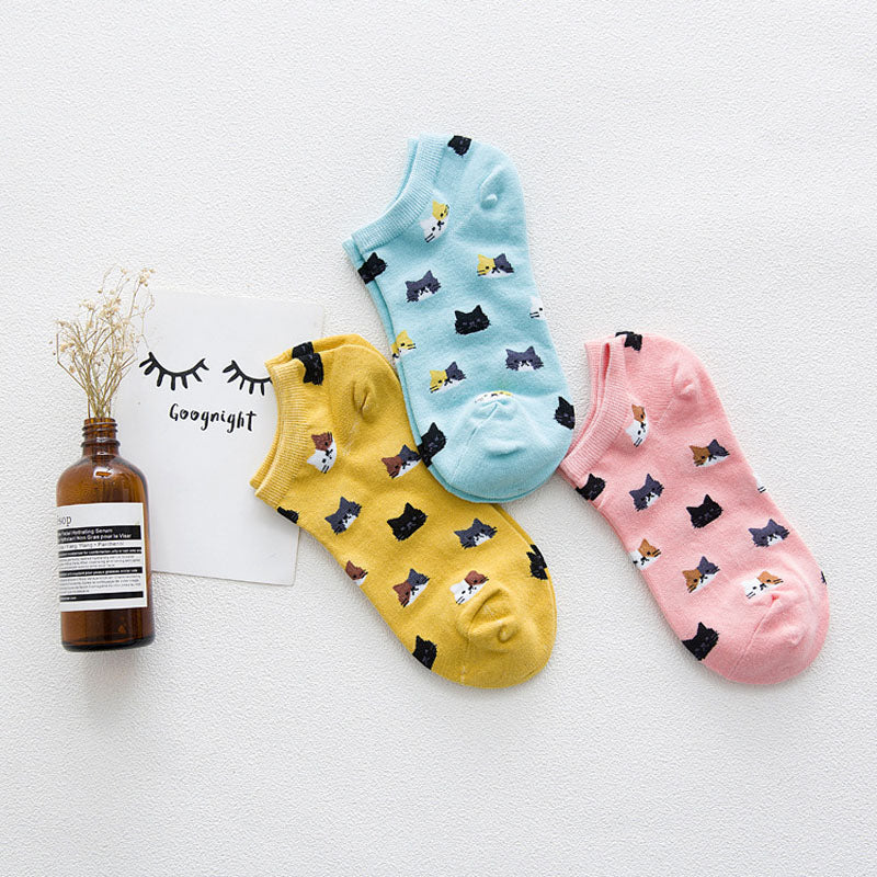 Tiny Cat™ – Pack de 5 calcetines tobilleros