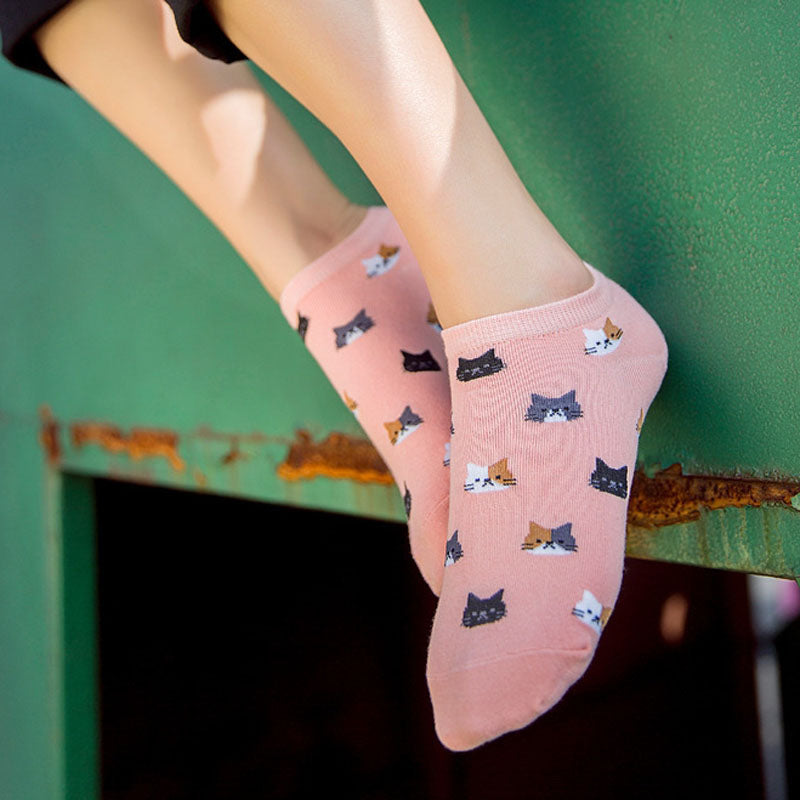 Tiny Cat™ – Pack de 5 calcetines tobilleros