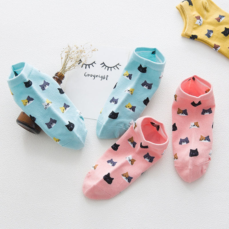 Tiny Cat™ – Pack de 5 calcetines tobilleros