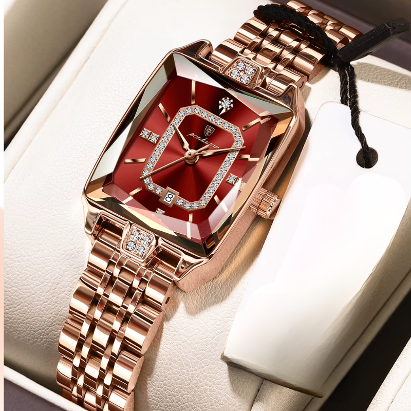 Reloj RoseRed – Diseño rectangular