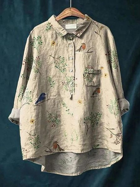 Lily – Blusa con estampado floral y corte favorecedor