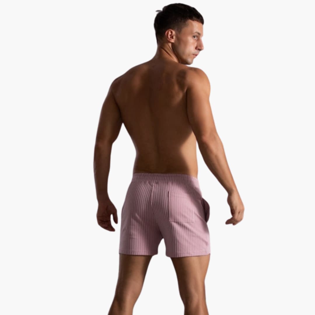 Shorts de Rayas con Cordón – Para Hombre con Estilo de Verano