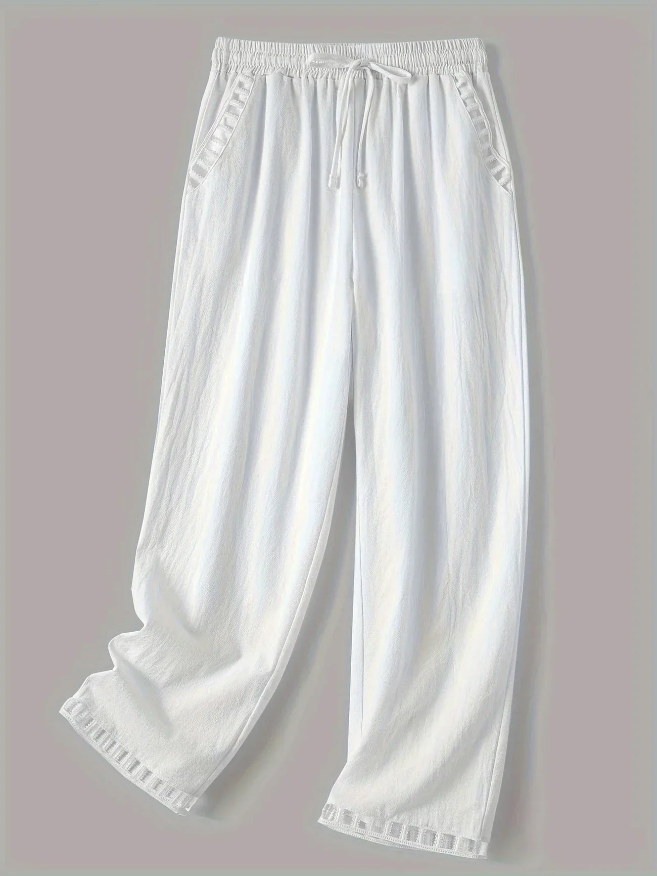 Clara – Pantalones Cropped con Ribete en Contraste