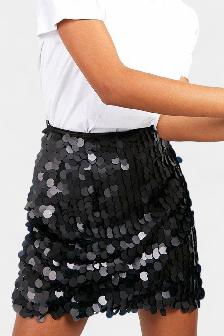 FALDA MINI CON LENTEJUELAS n.03425
