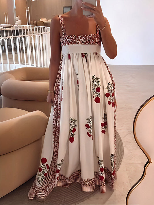 Katherine – Vestido maxi con estampado floral romántico