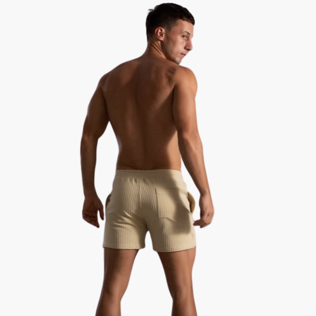 Shorts de Rayas con Cordón – Para Hombre con Estilo de Verano