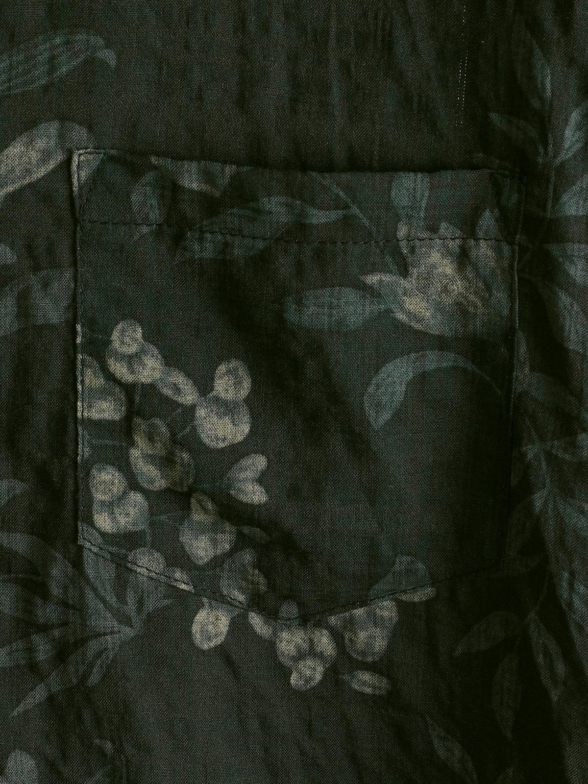 Camisa de manga corta transpirable con estampado floral vintage para hombre