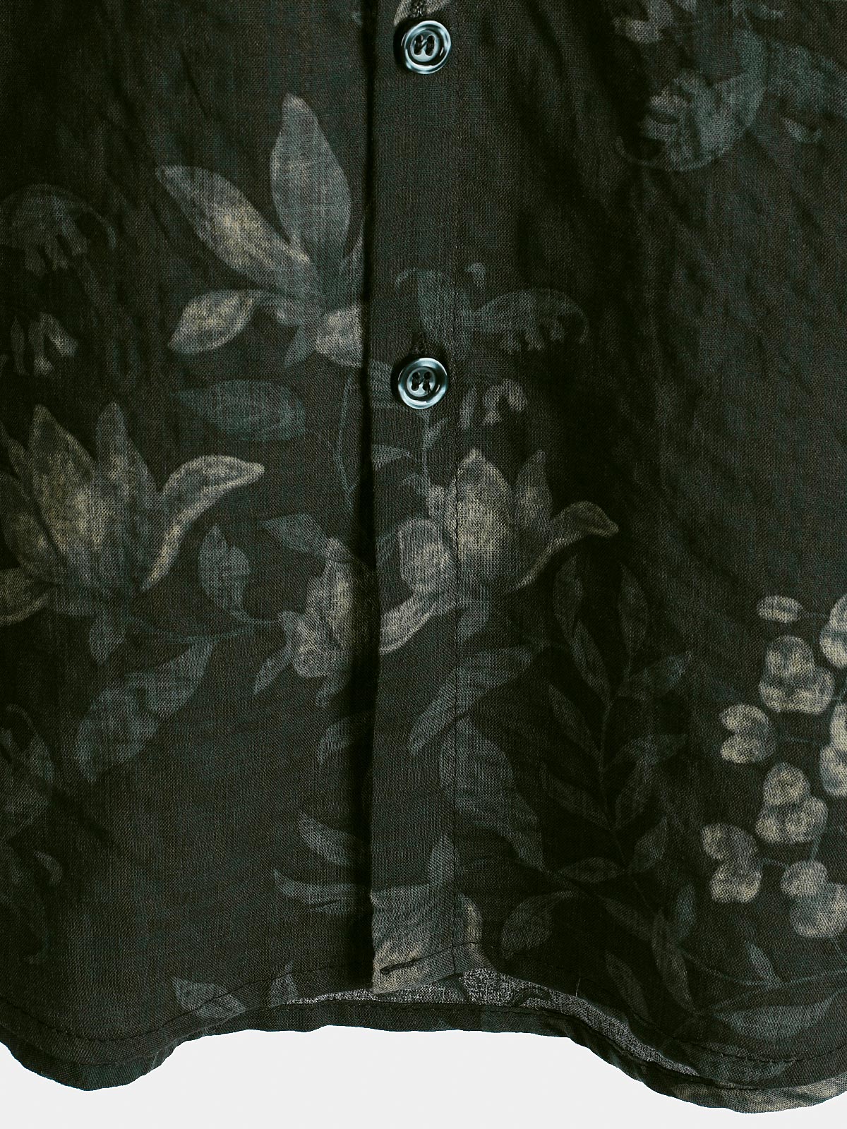 Camisa de manga corta transpirable con estampado floral vintage para hombre