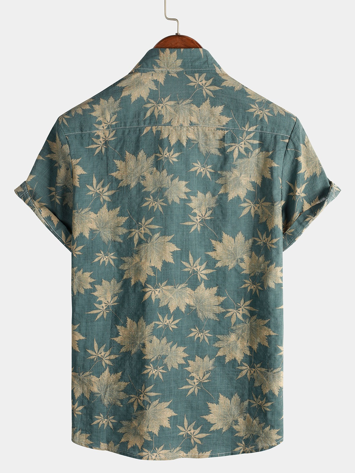Lote de 3 | Camisa hawaiana retro de algodón con estampado floral para hombre