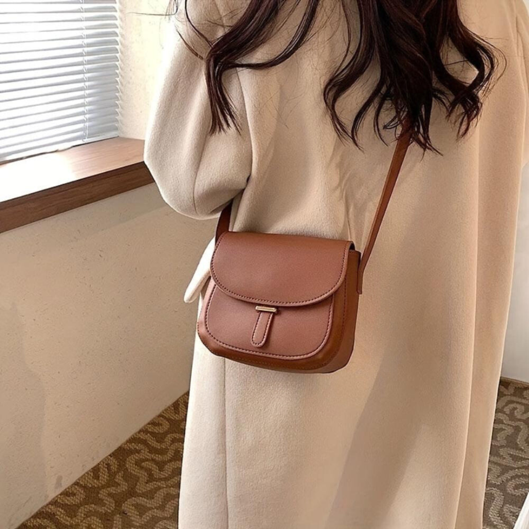 Amelia – Bolso bandolera retro de piel
