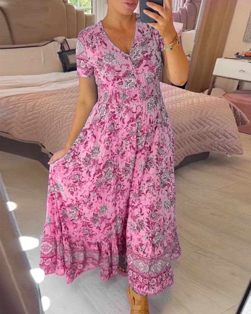 Hailee – Vestido Maxi Floral