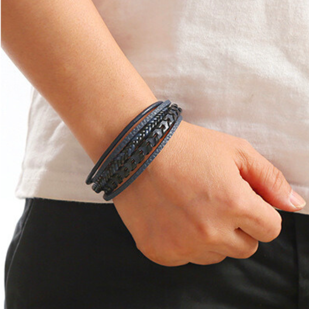 Brazalete Ragnar | Pulsera de Cuero Trenzado