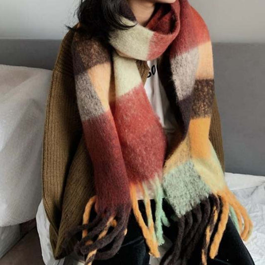 Montagne – Bufanda de colores cálidos