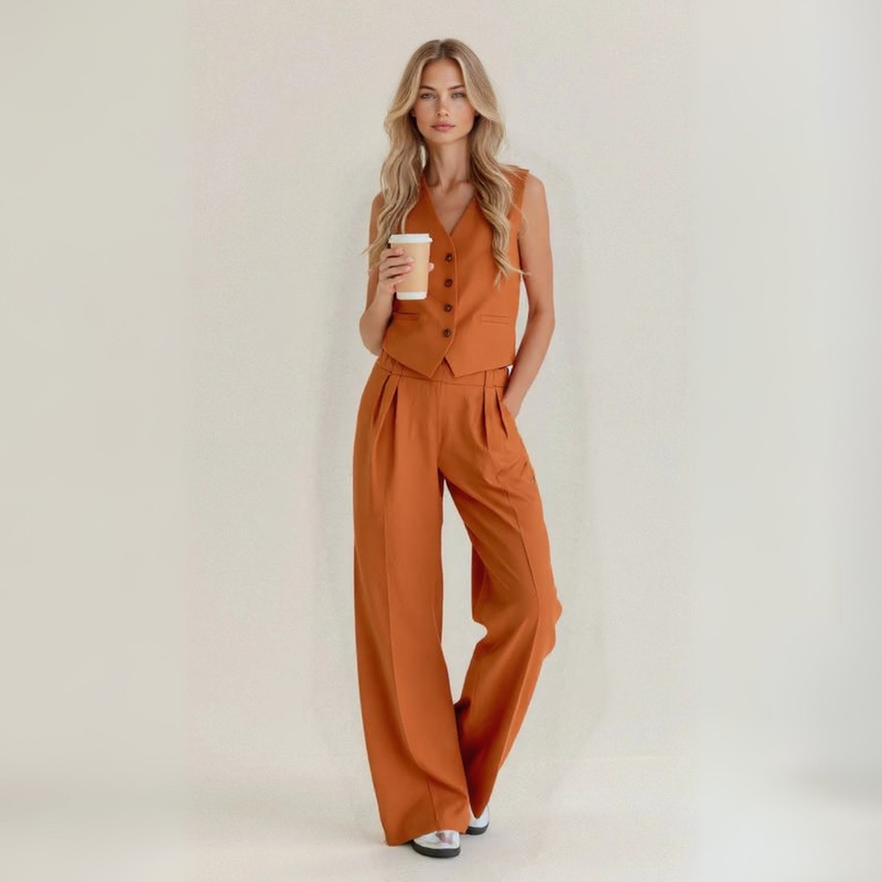 Anita – Conjunto casual de lino