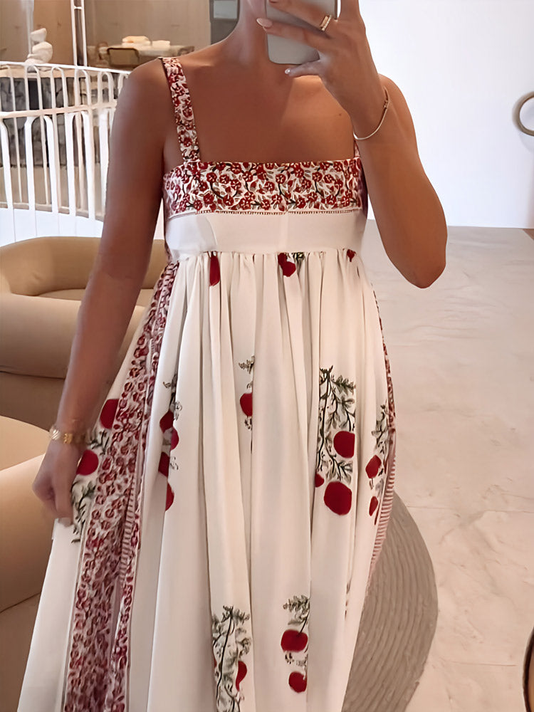 Katherine – Vestido maxi con estampado floral romántico