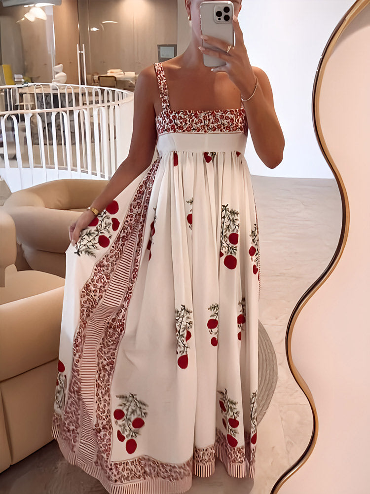 Katherine – Vestido maxi con estampado floral romántico