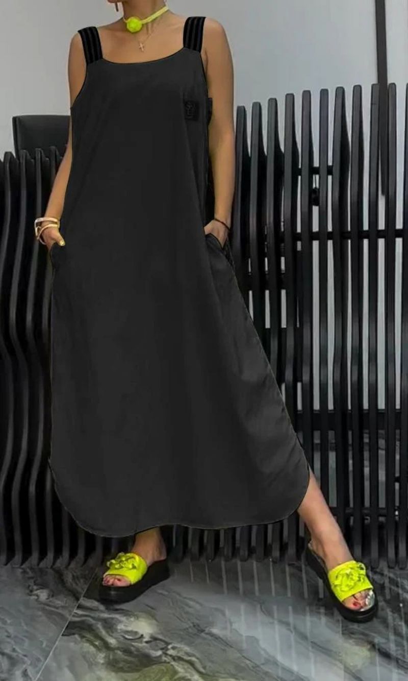 Luna – Vestido tirantes de lino y algodón