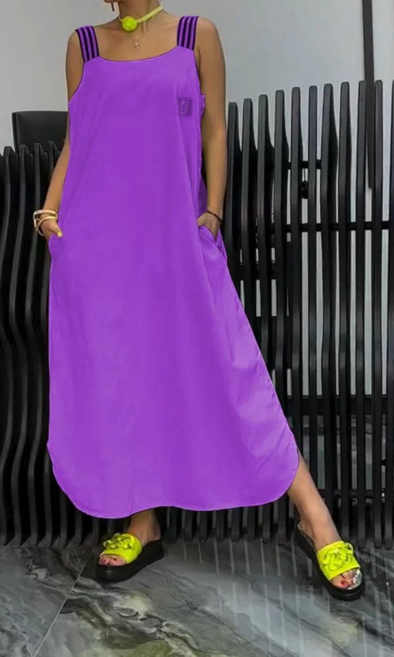 Luna – Vestido tirantes de lino y algodón
