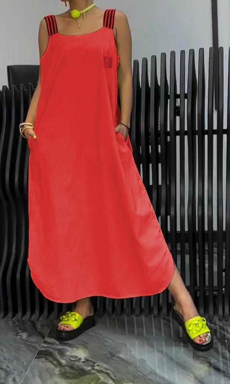 Luna – Vestido tirantes de lino y algodón