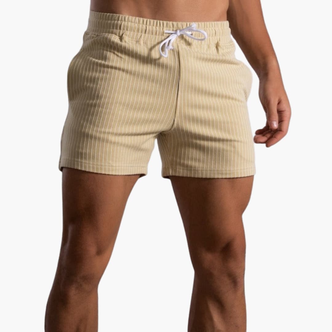 Shorts de Rayas con Cordón – Para Hombre con Estilo de Verano