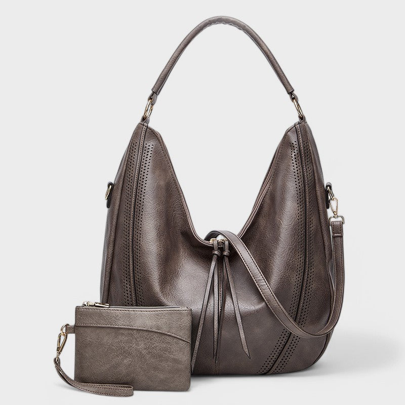 Alessia™ | Borsa Hobo Boho con Portafoglio