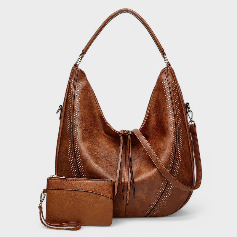 Alessia™ | Borsa Hobo Boho con Portafoglio
