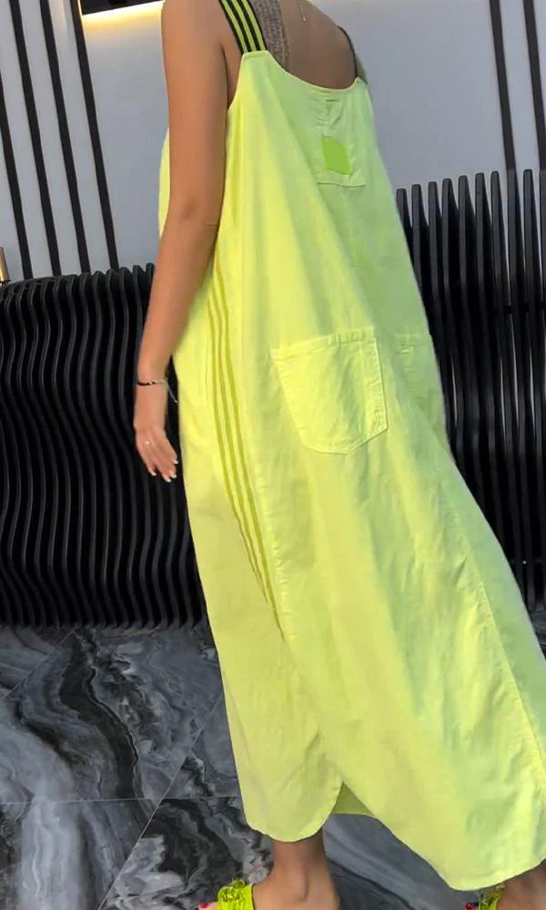Luna – Vestido tirantes de lino y algodón