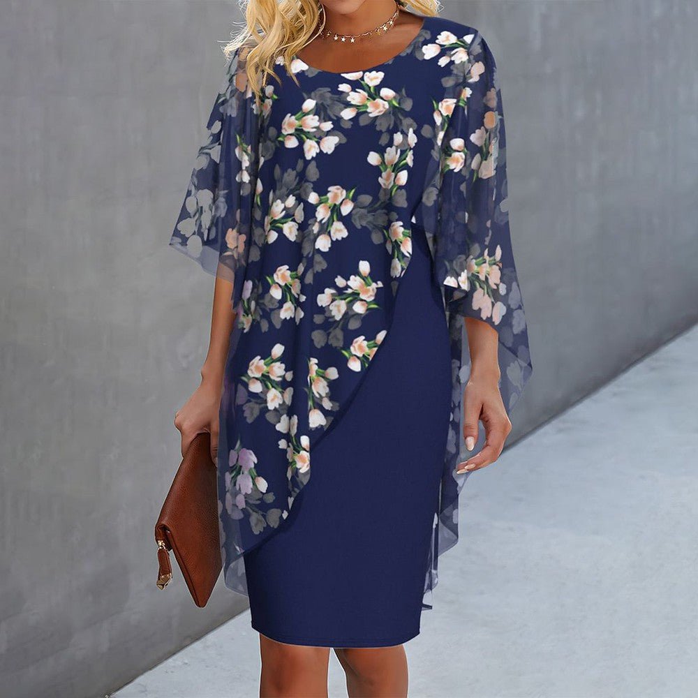 HELEN – VESTIDO CON CAPA ELEGANTE