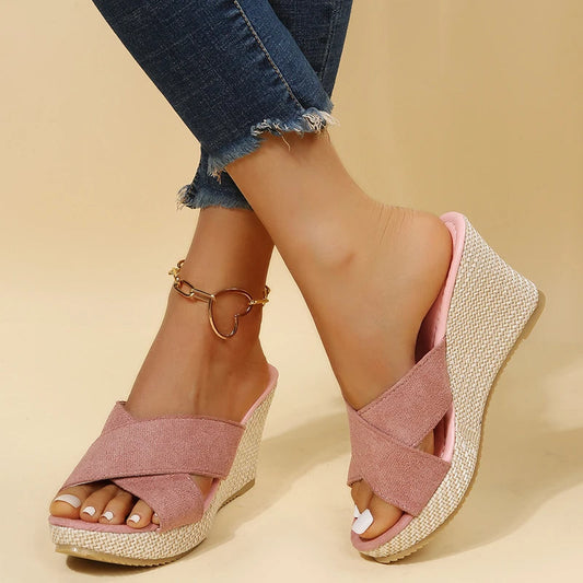 Alma – Sandalias de cuña cómodas y casuales
