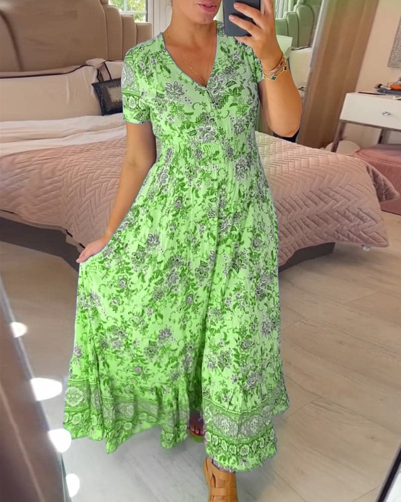Hailee – Vestido Maxi Floral