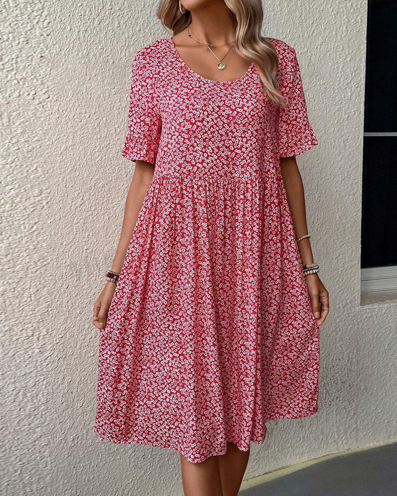 Fleur – Vestido midi floral elegante para mujer