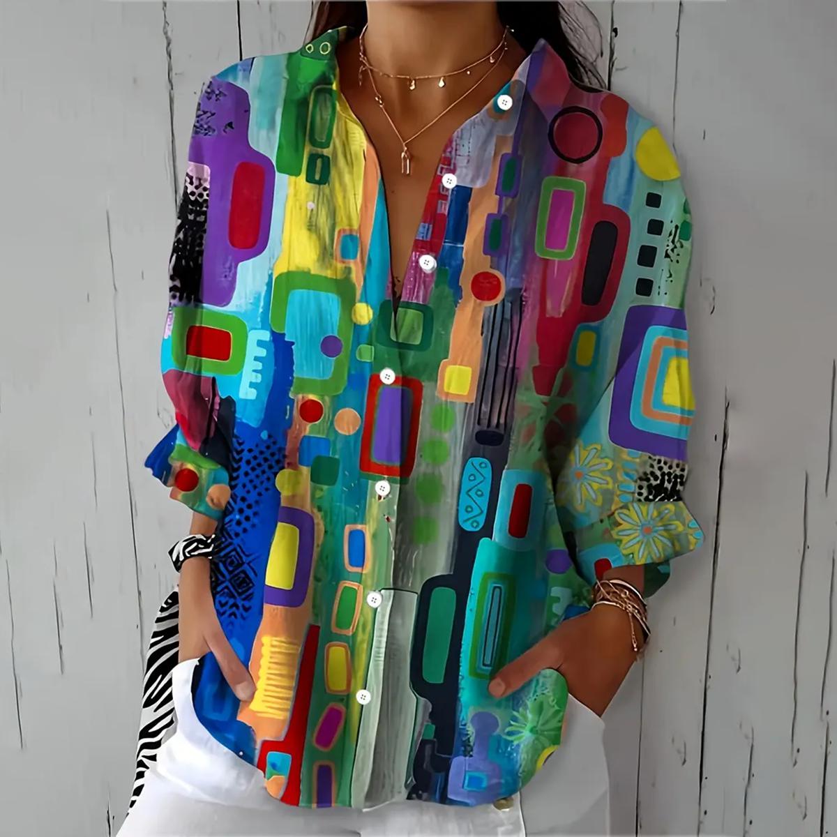 Mila – Camisa abotonada sofisticada con elegancia atemporal