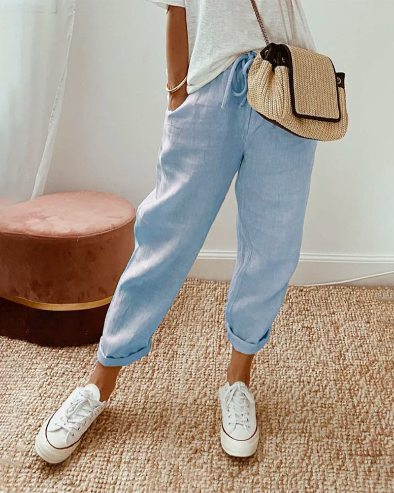 LUCY – Pantalones de lino con estilo