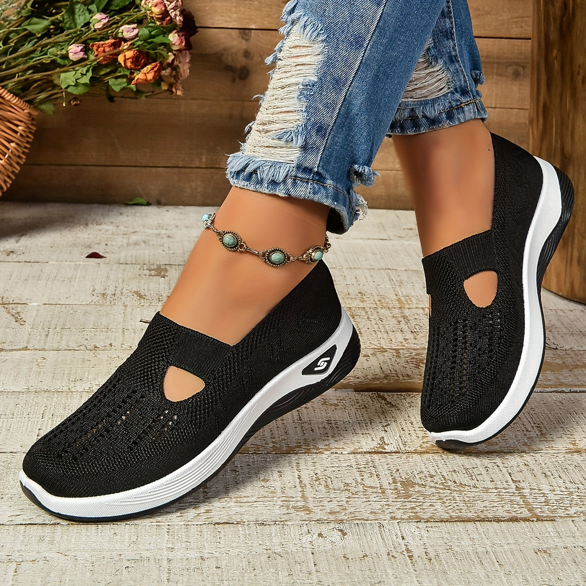 AYSHA – Zapatos cómodos sin cordones + plantillas GRATIS