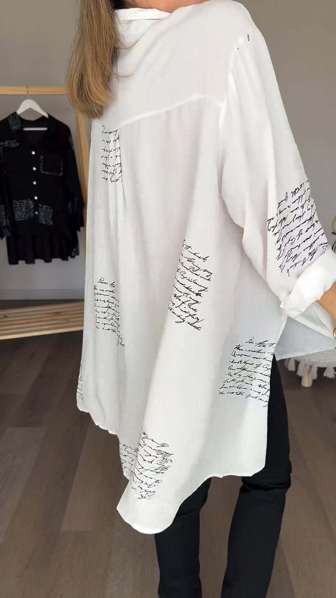 CAMISA LARGA CON BOTONES n.407153