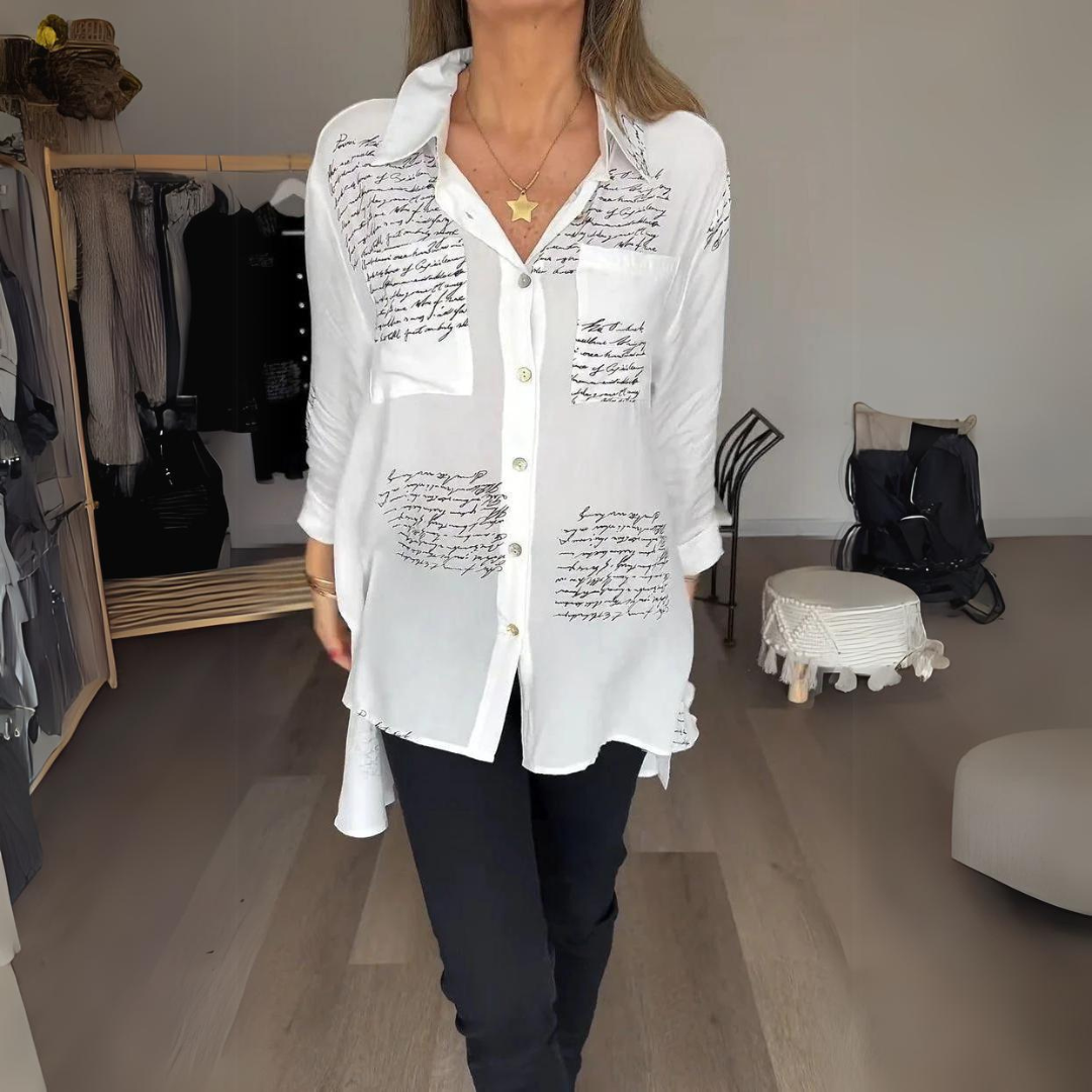 CAMISA LARGA CON BOTONES n.407153