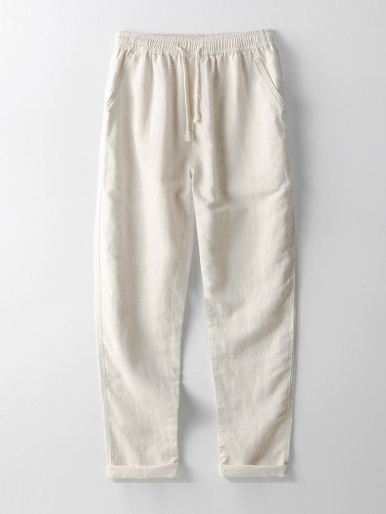 Leo – Conjunto Casual con Polo y Pantalón de Lino para Hombre